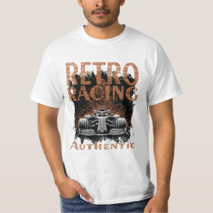 Camiseta Coche de carreras retro auténtico
