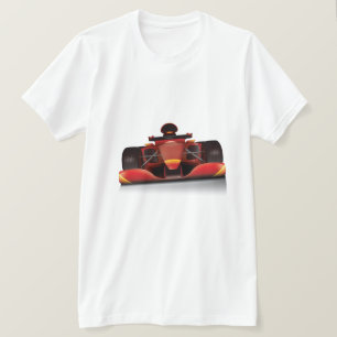 Camiseta Coche de Carreras Rojo