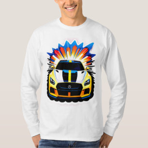 Camiseta Coche de carreras vibrante
