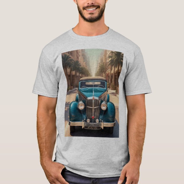 CAMISETA COCHE DE ESTILO ART DECO (Anverso)