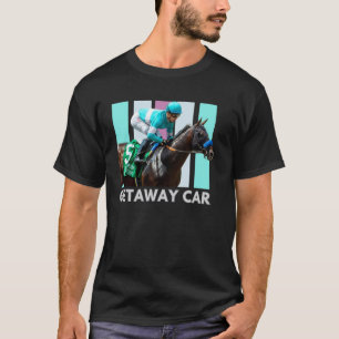 Camiseta Coche de fuga Caballo, Carreras de Caballos, Del M
