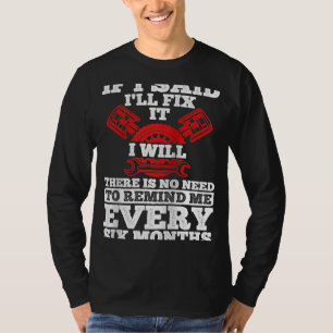 Camiseta Coche de herramientas mecánicas de reparación de c