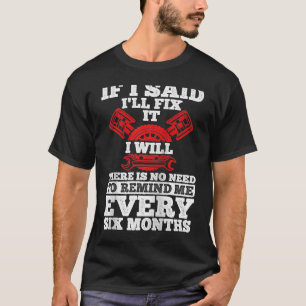 Camiseta Coche de herramientas mecánicas de reparación de c