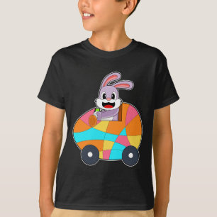 Camiseta Coche de huevo de Pascua de Rabbit Easter