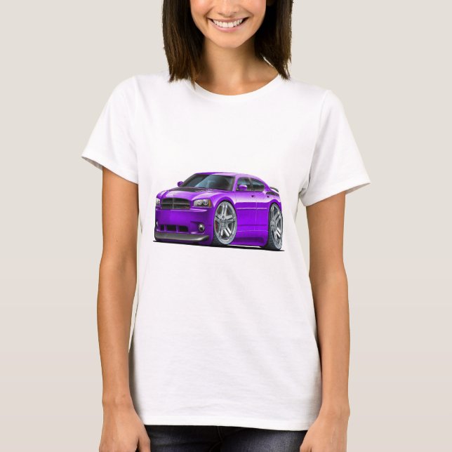 Camiseta Coche de la púrpura de Daytona del cargador de (Anverso)