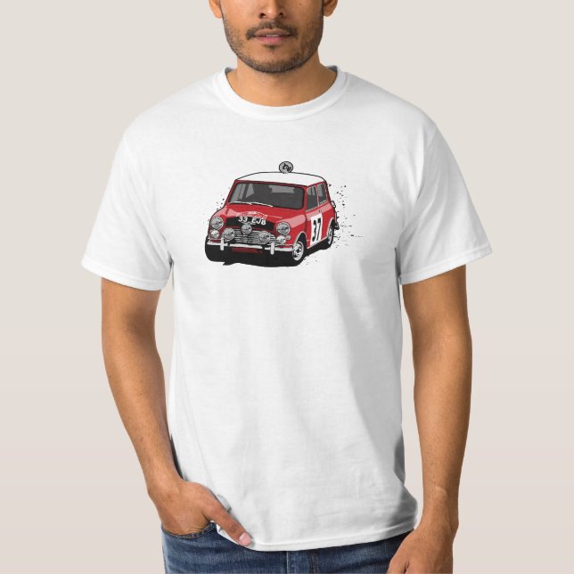 Camiseta Coche de la reunión de Hopkirk Mini Cooper del (Anverso)