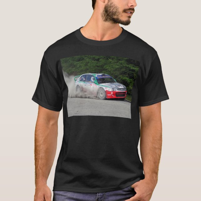 Camiseta Coche de la reunión del acento WRC de Hyundai (Anverso)