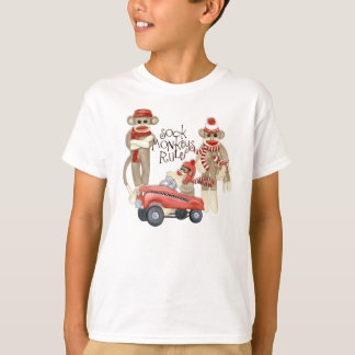 Camiseta Coche de pedales de mono sock, monos sock gobierna