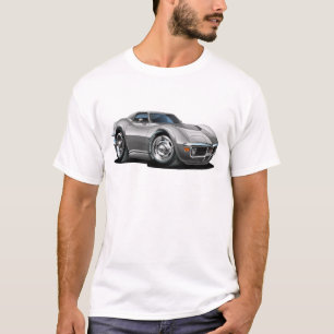 Camiseta Coche de plata 1968-72 del Corvette