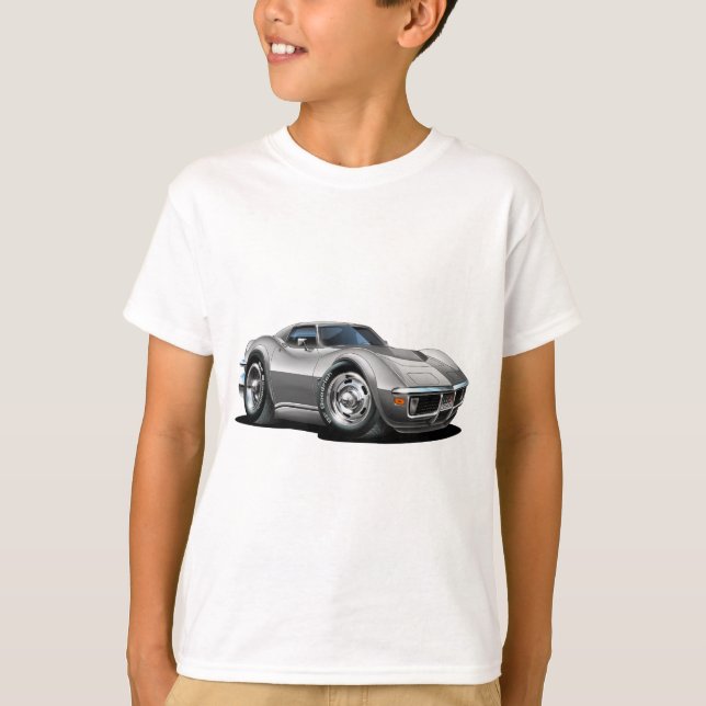 Camiseta Coche de plata 1968-72 del Corvette (Anverso)