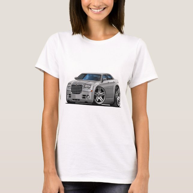 Camiseta Coche de plata de Chrysler 300 (Anverso)