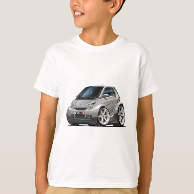 Camiseta Coche de plata elegante (Anverso)