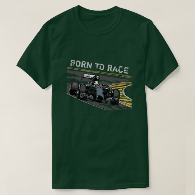 CAMISETA COCHE DE RAZA - NACIDO A LA RAZA (Diseño del anverso)
