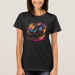 Camiseta Coche de sintonización del coche de carreras 4 de