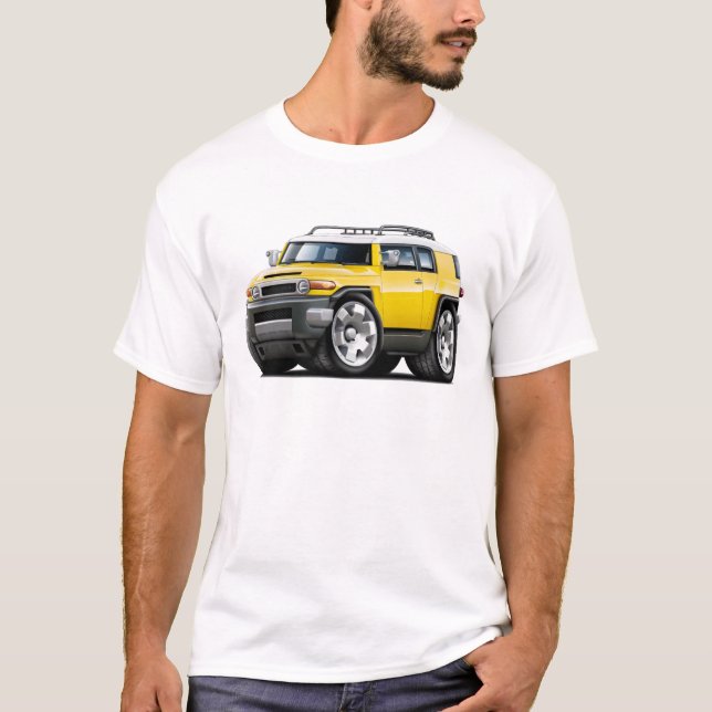 Camiseta Coche del amarillo del crucero de FJ (Anverso)