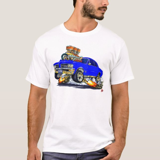 Camiseta Coche del azul de 1964 GTO (Anverso)