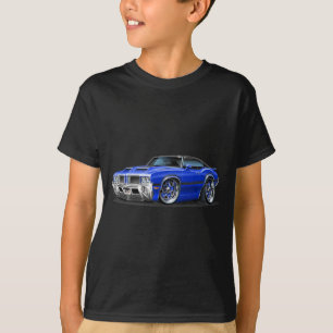 Camiseta Coche del azul del machete 442 de Olds