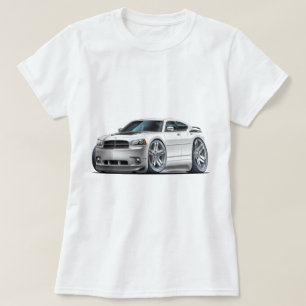 Camiseta Coche del blanco de Daytona del cargador de Dodge
