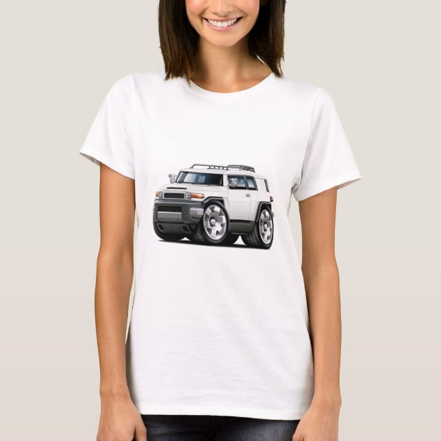 Camiseta Coche del blanco del crucero de FJ (Anverso)