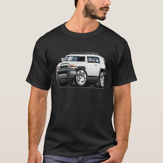 Camiseta Coche del blanco del crucero de FJ (Anverso)