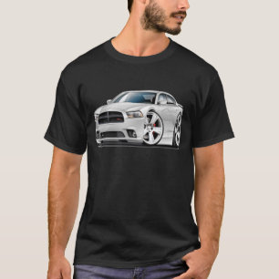 Camiseta Coche del blanco del RT del cargador de Dodge
