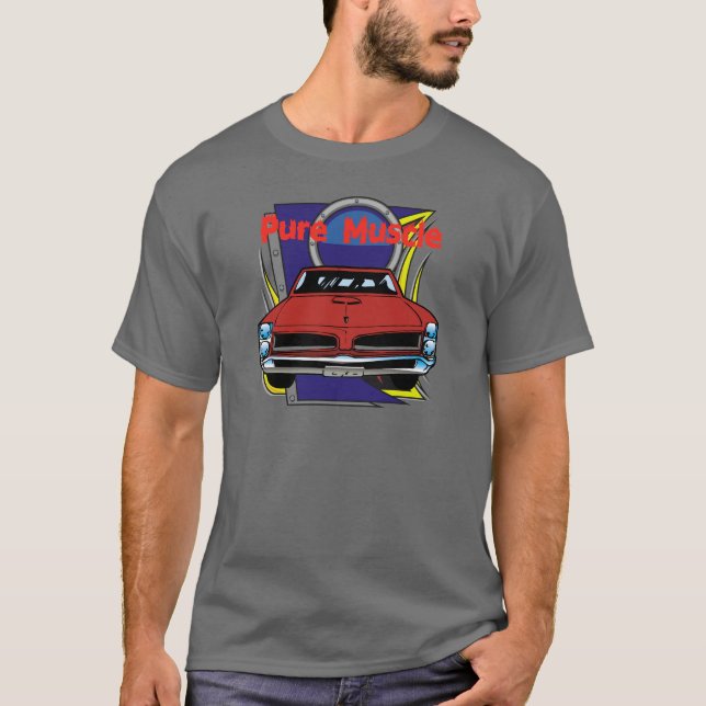 Camiseta Coche del músculo de 1966 GTO (Anverso)
