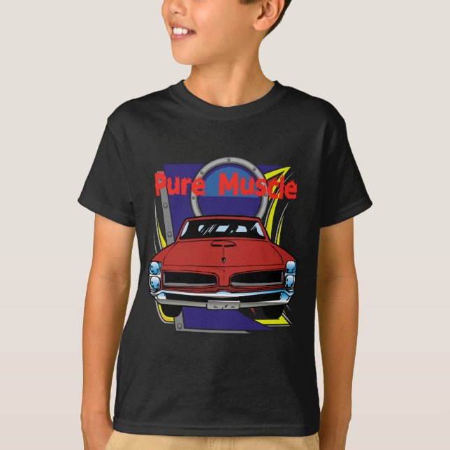 Camiseta Coche del músculo de 1966 GTO (Anverso)