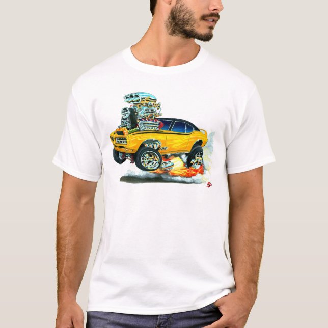 Camiseta Coche del naranja de 1968 GTO (Anverso)