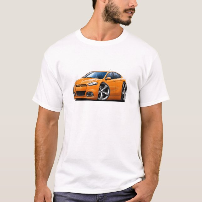 Camiseta Coche del naranja del dardo de 2013 Dodge (Anverso)