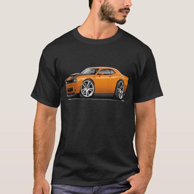 Camiseta Coche del naranja del desafiador de Hurst (Anverso)