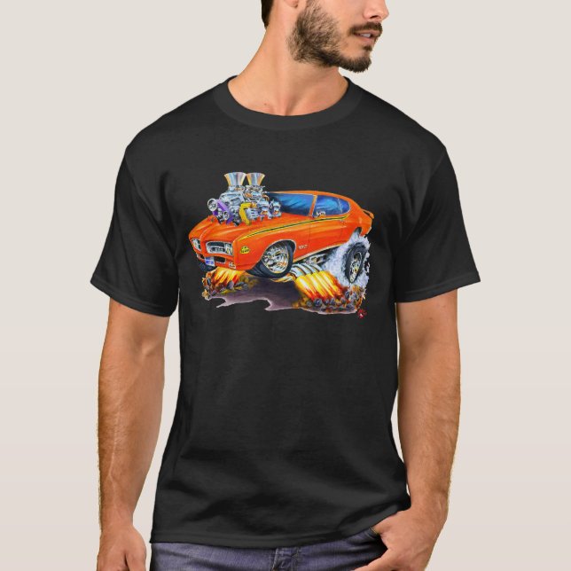 Camiseta Coche del naranja del juez de 1969 GTO (Anverso)