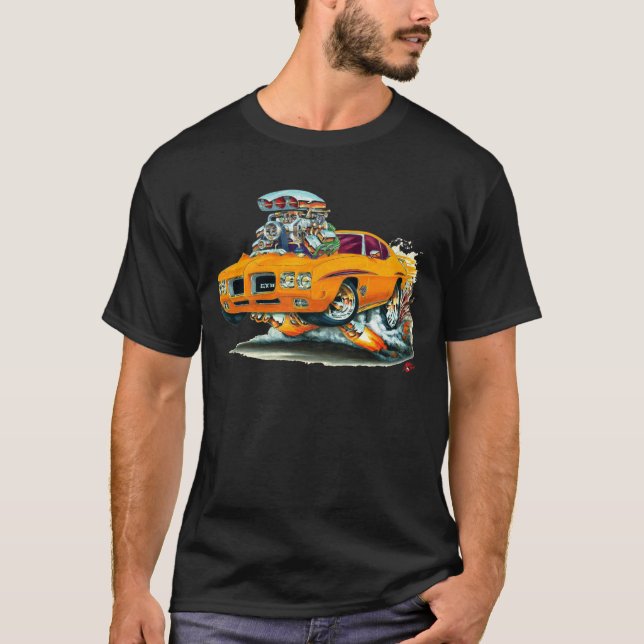 Camiseta Coche del naranja del juez de 1970 GTO (Anverso)