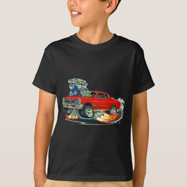 Camiseta Coche del rojo de 1965 GTO (Anverso)