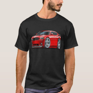 Camiseta Coche del rojo de Daytona del cargador de Dodge