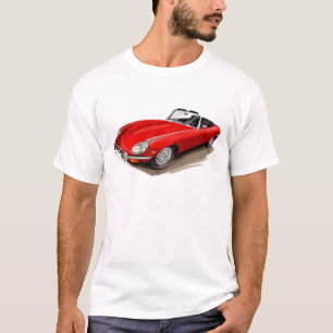 Camiseta Coche del rojo de Jaguar XKE