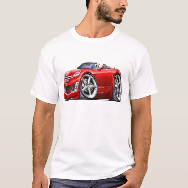 Camiseta Coche del rojo del cielo (Anverso)