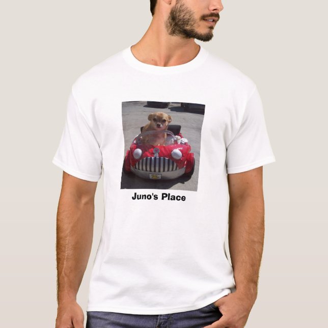 Camiseta Coche del rojo del lugar de Juno (Anverso)
