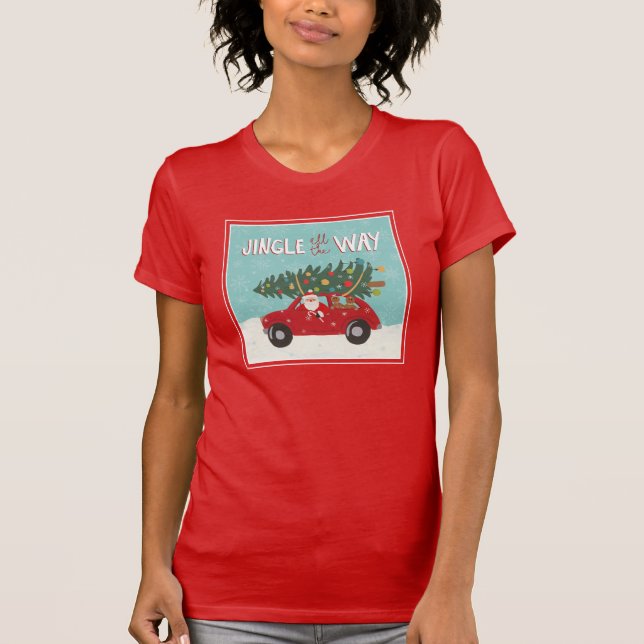 Camiseta Coche del tintineo hasta el final el | Santa (Anverso)