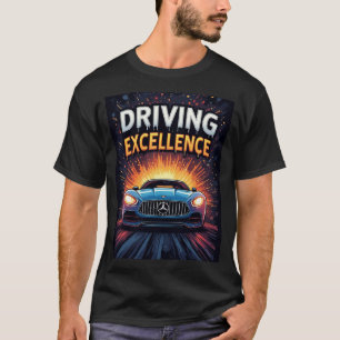 Camiseta Coche deportivo azul puesta de sol ráfaga velocida