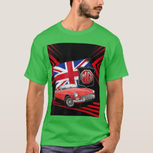 Camiseta Coche deportivo clásico británico MG MGB Convertib