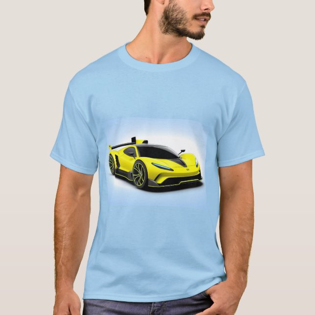 Camiseta Coche deportivo con diseño elegante y estética mod (Anverso)