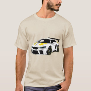 Camiseta Coche deportivo con diseño elegante y estética mod