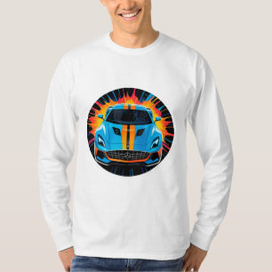 Camiseta Coche deportivo de Pop Art vibrante