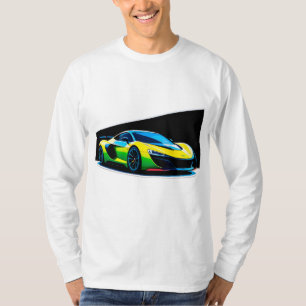 Camiseta Coche deportivo de Pop Art vibrante