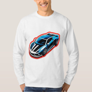 Camiseta Coche deportivo de Pop Art vibrante