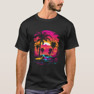 Camiseta Coche deportivo estético RetroWave SynthWave 80s 9