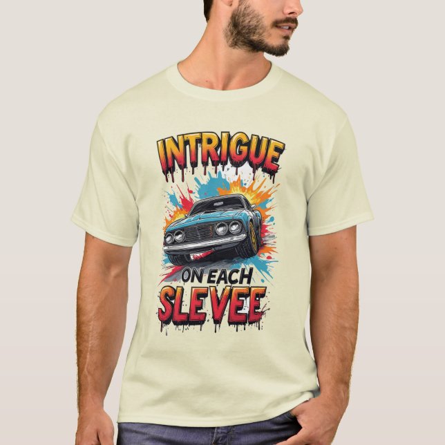 Camiseta Coche deportivo explosivo (Anverso)