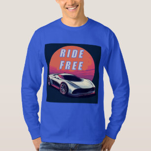 Camiseta Coche deportivo futurista y cita motivacional
