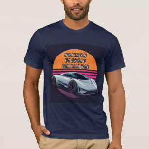 Camiseta Coche deportivo futurista y cita motivacional