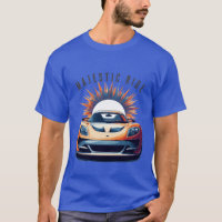 Coche deportivo naranja ráfaga de velocidad arte